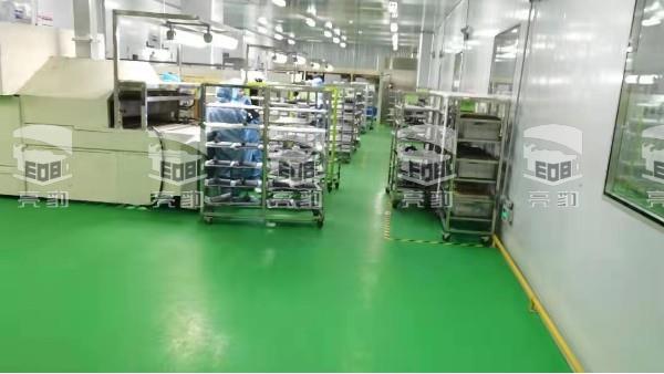 华孚科技—亮豹无机复合水性导静电自流平案例